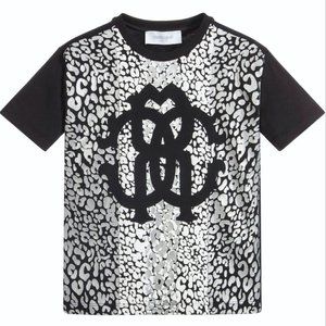 ✨HOST PICK 🤴Cavalli Boys Metallic Leopard Shirt